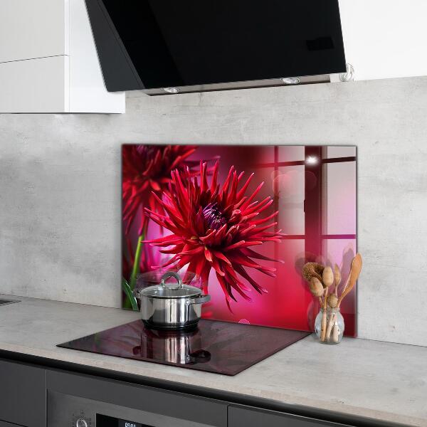 Painel para cozinha Flor escura Planta escura