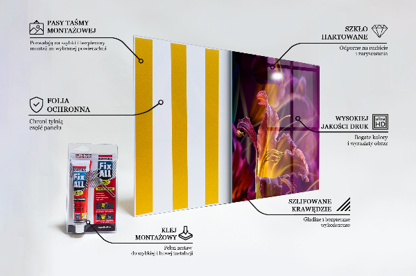 Backsplash cozinha Prado de campo com papoulas vermelhas