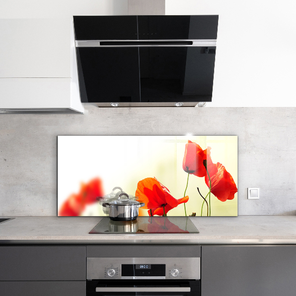 Painel cozinha Gotas de orvalho em uma rosa vermelha