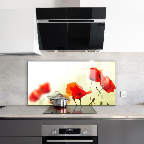 Painel cozinha Gotas de orvalho em uma rosa vermelha