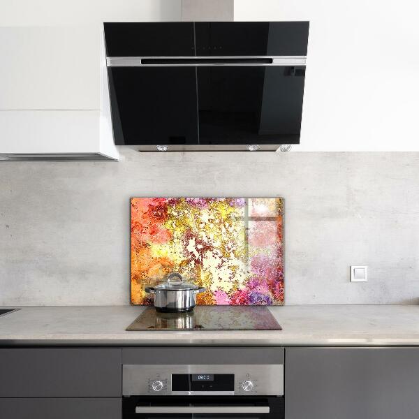 Painel para cozinha Abstração Laranja