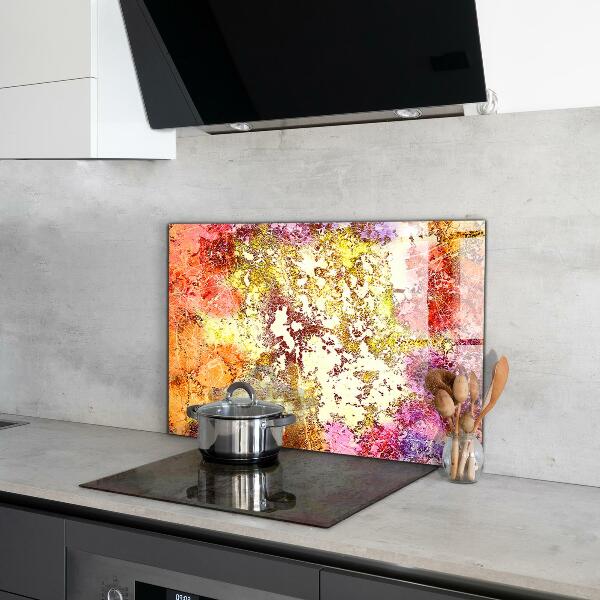 Painel para cozinha Abstração Laranja
