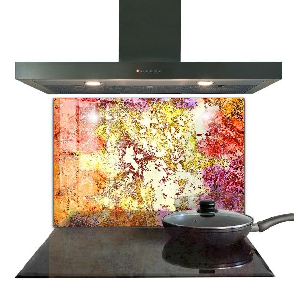 Painel para cozinha Abstração Laranja