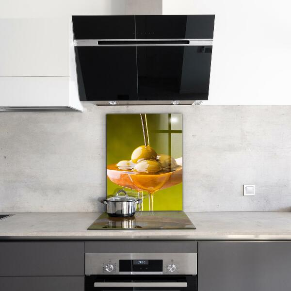 Painel para cozinha Azeite de oliva recém-prensado