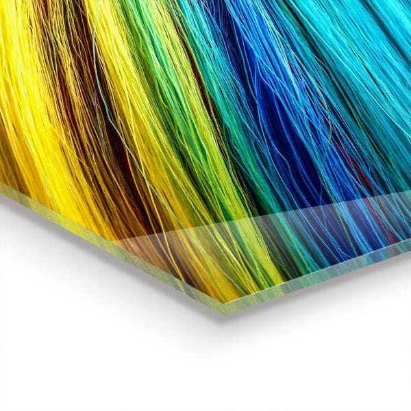 Painel cozinha Padrão gráfico de arco-íris colorido