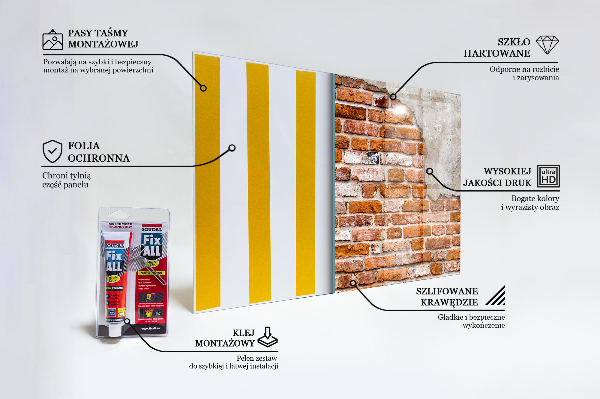 Painel cozinha Tijolo de pedra natural