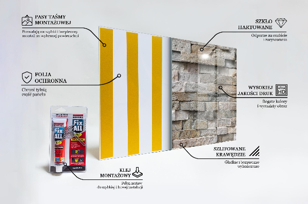 Painel para cozinha Concreto de tijolo preto