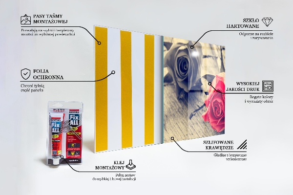 Painel cozinha Lindo Lírio Azul