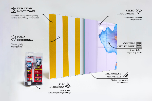 Painel para cozinha Flor de íris roxa