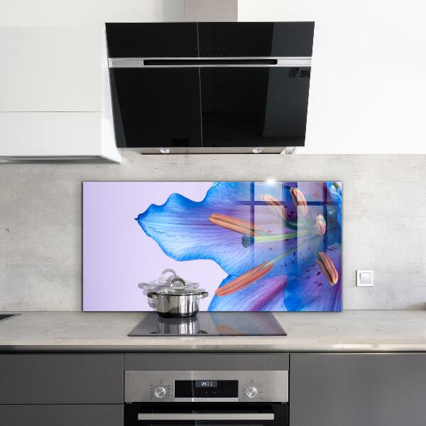 Painel para cozinha Flor de íris roxa