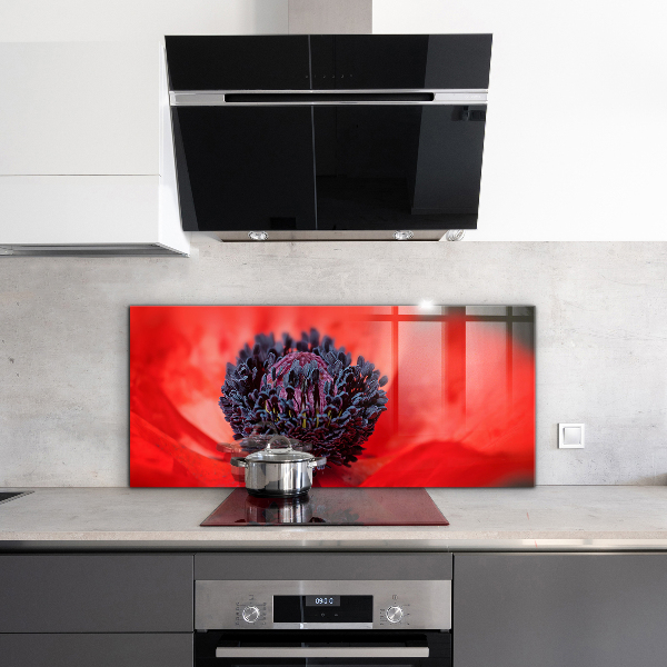 Backsplash cozinha Detalhes da Flor Roxa