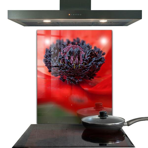 Backsplash cozinha Detalhes da Flor Roxa