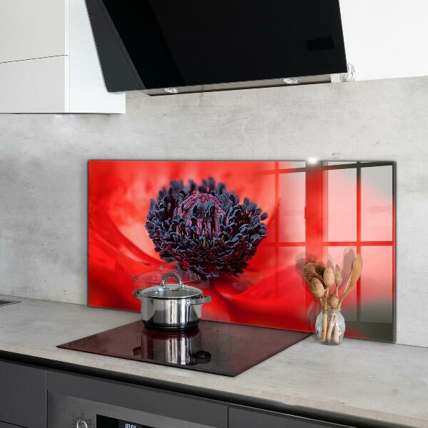 Backsplash cozinha Detalhes da Flor Roxa