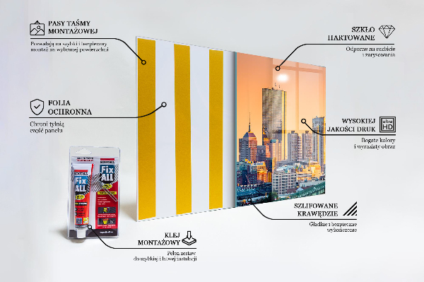 Painel para cozinha Panorama de Manhattan, Nova York