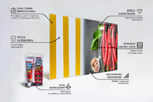 Painel cozinha Pimentas para cozinhar