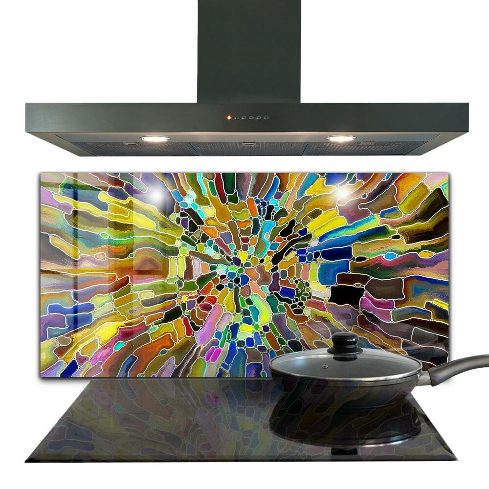 Vidro decorativo para a cozinha Mozaic Colorat Fantezist