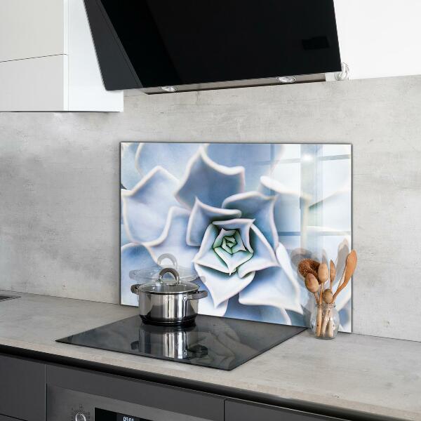 Painel para cozinha Gotas de orvalho em uma flor rosa