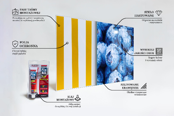 Backsplash cozinha Mirtilos maduros