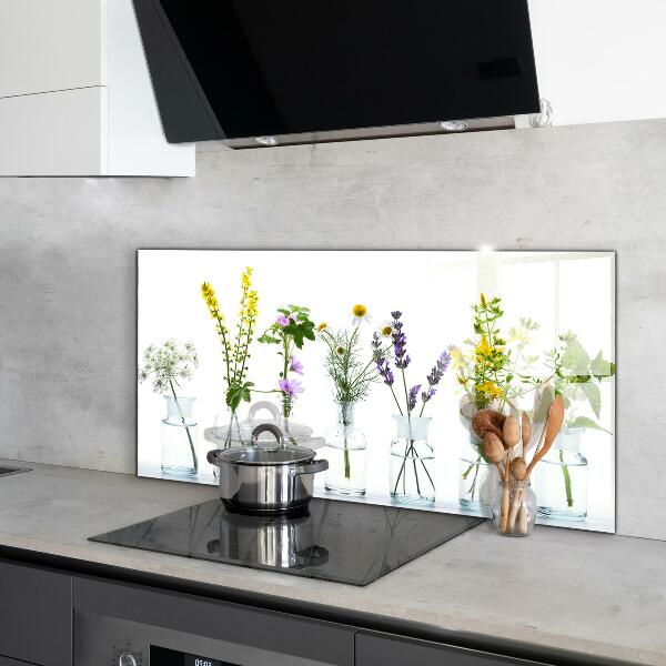 Painel cozinha Folhas verdes depois da chuva