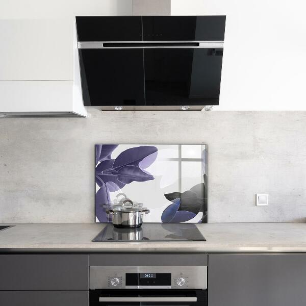 Painel para cozinha Flor roxa com orvalho da manhã