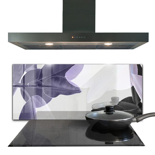 Painel para cozinha Flor roxa com orvalho da manhã