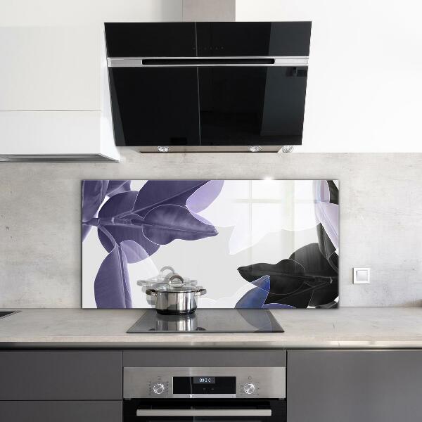 Painel para cozinha Flor roxa com orvalho da manhã