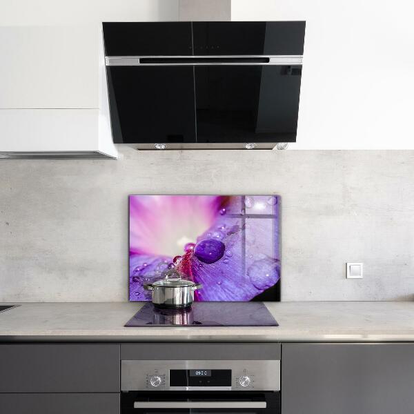 Backsplash cozinha Detalhes da flor roxa