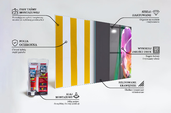 Backsplash cozinha Flor de botão de ouro laranja