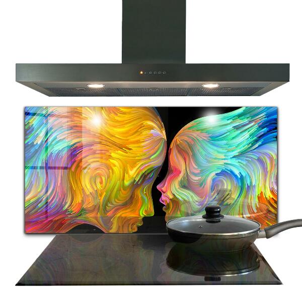 Painel para cozinha Retrato artístico de um casal