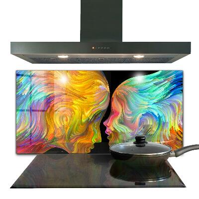 Painel para cozinha Retrato artístico de um casal