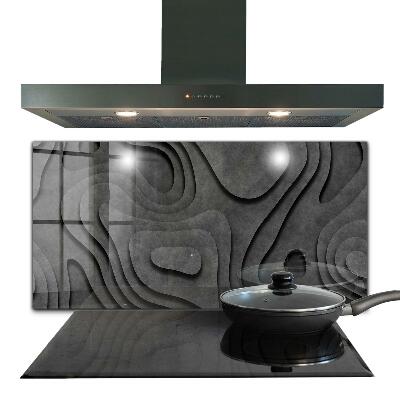 Painel para cozinha Abstração Geométrica Cinza
