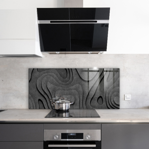 Painel para cozinha Abstração Geométrica Cinza