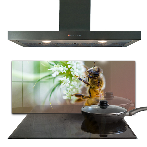 Backsplash cozinha Abelha coletando pólen