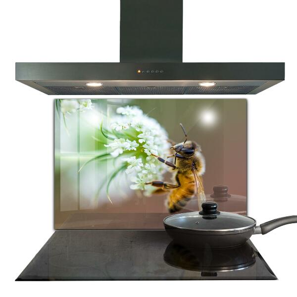 Backsplash cozinha Abelha coletando pólen