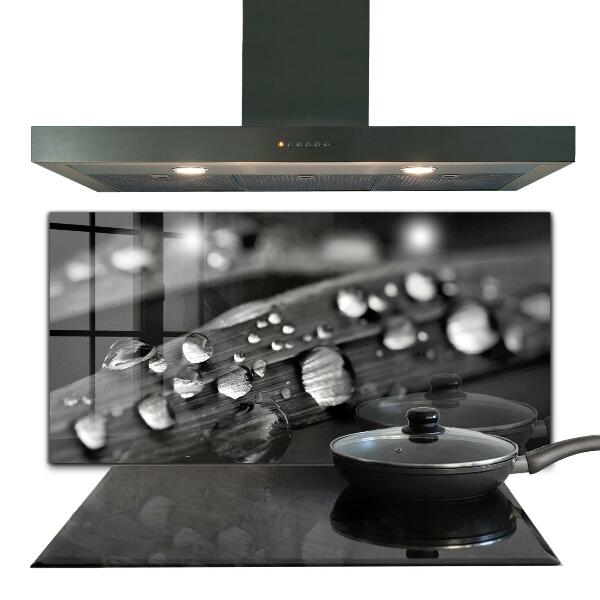 Lacobel para cozinhas Leaf Rosa Alb-Negru