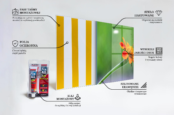 Painel cozinha Borboleta em uma flor de verão