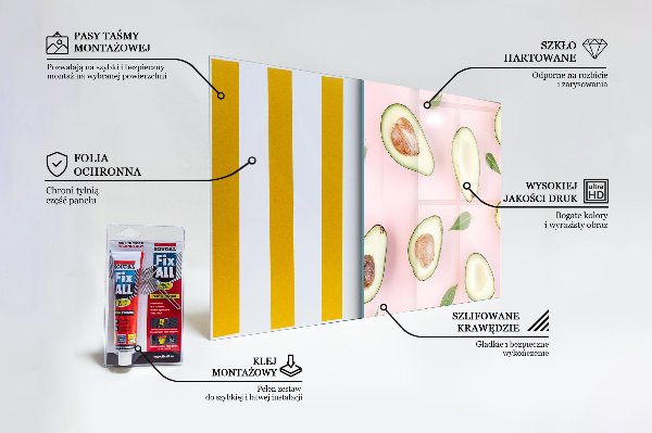 Painel cozinha Composição de abacate