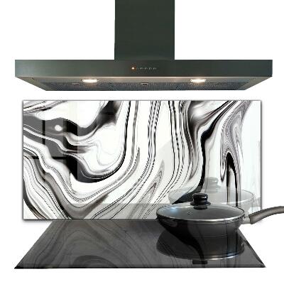 Painel para cozinha Aquarela Preto e Branco