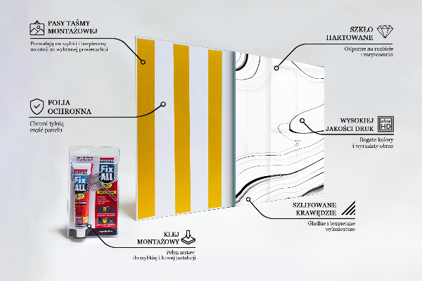 Painel cozinha Abstração monocromática