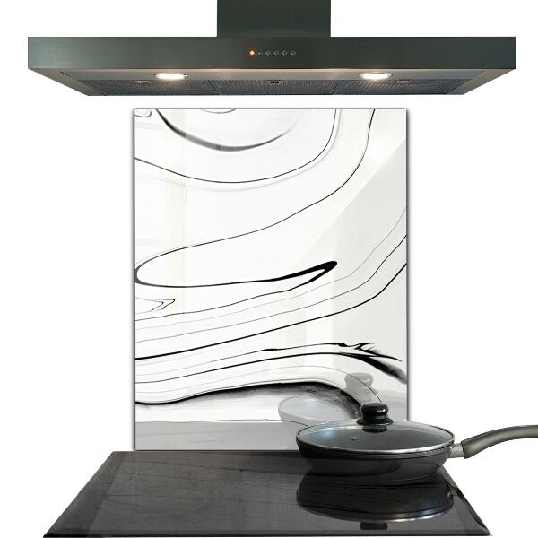 Painel cozinha Abstração monocromática