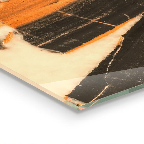 Backsplash cozinha Arte Abstração em Mármore