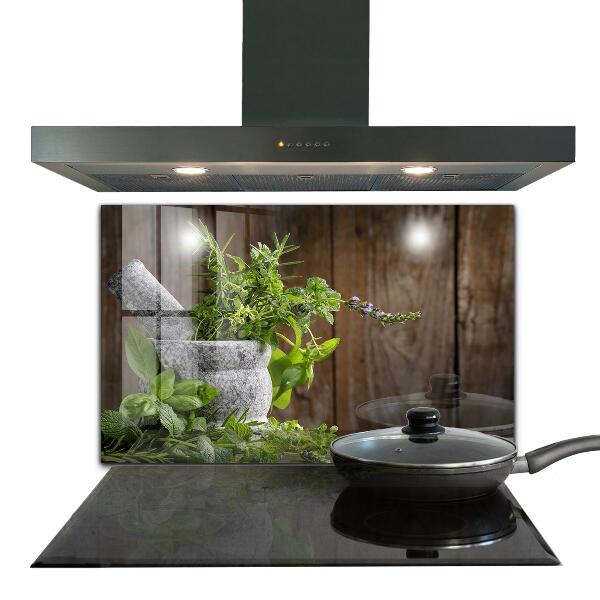 Painel cozinha Almofariz de especiarias de pedra