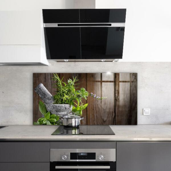 Painel cozinha Almofariz de especiarias de pedra