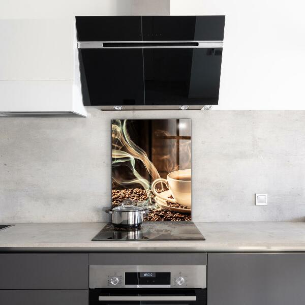 Backsplash cozinha Uma xícara de café aromático