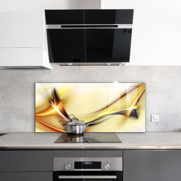 Painel cozinha Abstração de Ondas de Energia