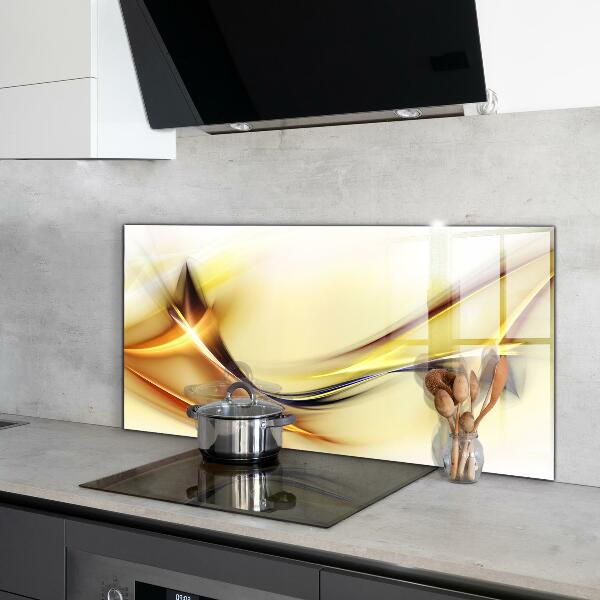 Painel cozinha Abstração de Ondas de Energia