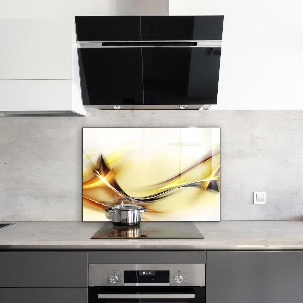Painel cozinha Abstração de Ondas de Energia
