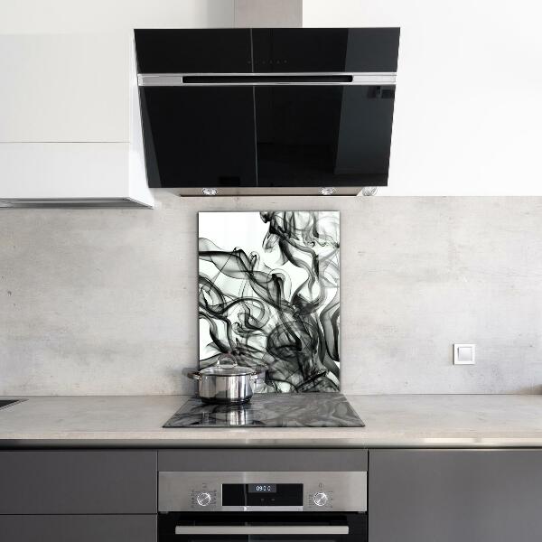 Painel para cozinha Abstração de Fitas de Fumaça