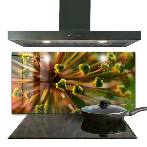 Backsplash cozinha Flor Branca Abstrata