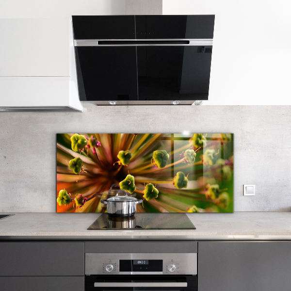 Backsplash cozinha Flor Branca Abstrata